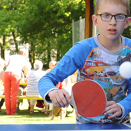 ping-pong bij de Ossenkamp Vankantiehuis